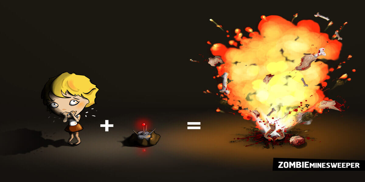 Zombie Minesweeper Puzzle Game Zombie Minesweeper Puzzle Game